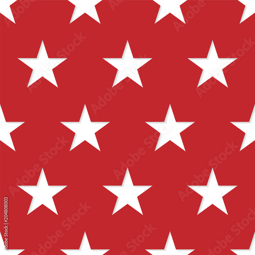 Seamless patterns made from white five pointed stars