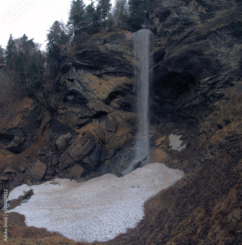 Berschnerfall; woodland cascade near Walenstadt