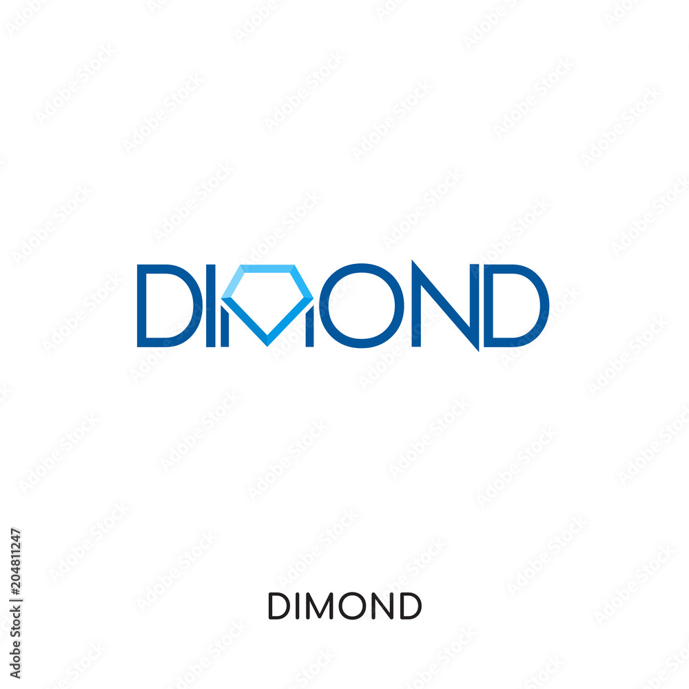dimond logo isolated on white background