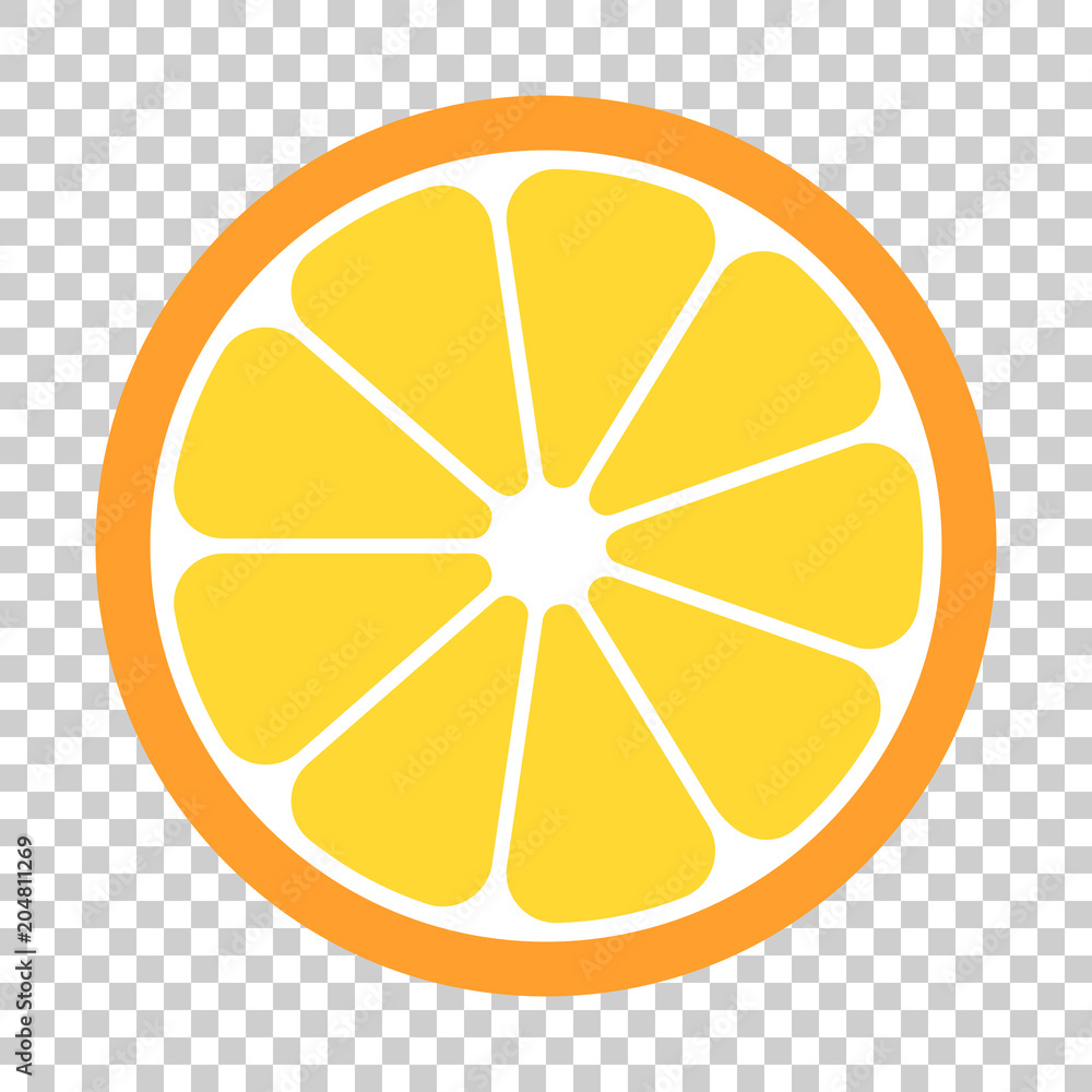Orange fruit vector icon in flat style. Orange citrus illustration on isolated transparent background. Tropical food concept. Orange fruit vector icon in flat style. Orange citrus illustration on isolated transparent background. Tropical food concept.