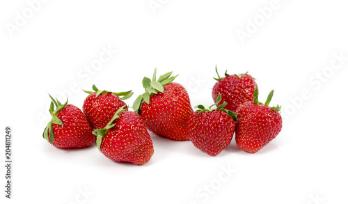 strawberry in a white background