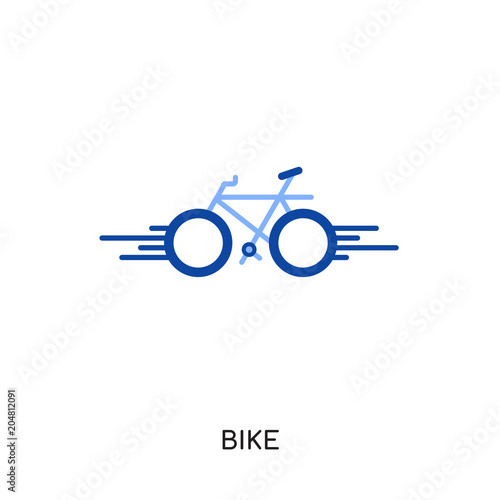 bike logo isolated on white background