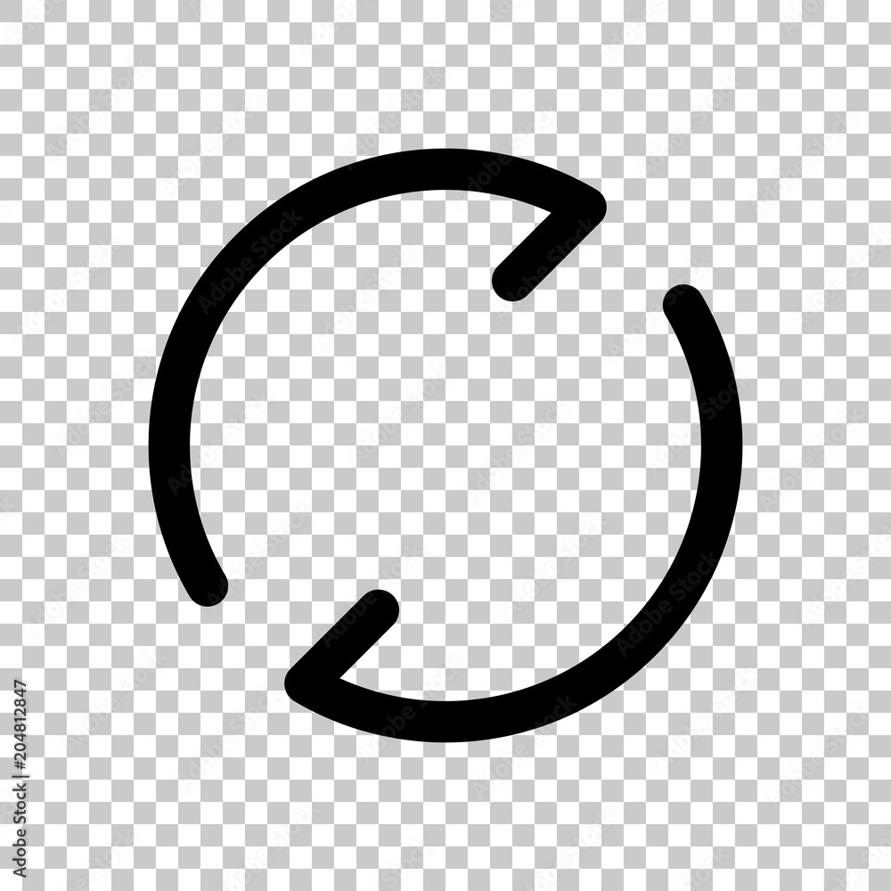 Simple arrows, update, reload. Navigation icon. Simple arrow, backward. Navigation icon. Linear symbol with thin line. One line style. On transparent background. Simple arrows, update, reload. Navigation icon. Simple arrow, backward. Navigation icon. Linear symbol with thin line. One line style. On transparent background.