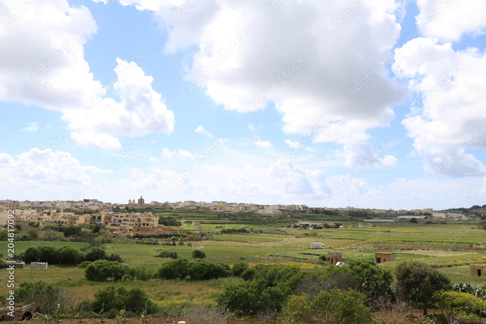 Farming at Gozo Island of Malta at Mediterranean 