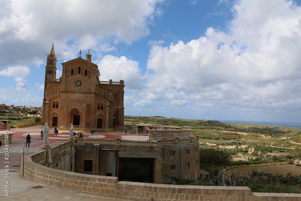 The Blessed Virgin Mary of Ta’ Pinu nearby Għarb Gozo in Malta, Mediterranean Sea 