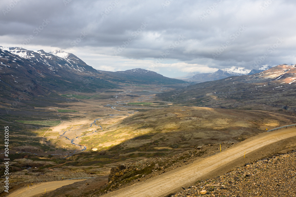 View From The Breiddalsheidi Mountain Pass, Iceland