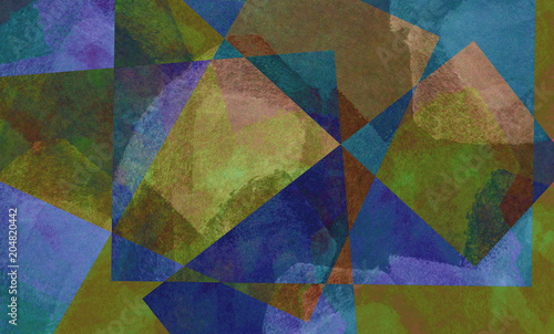 Digital background art of colorful shapes
