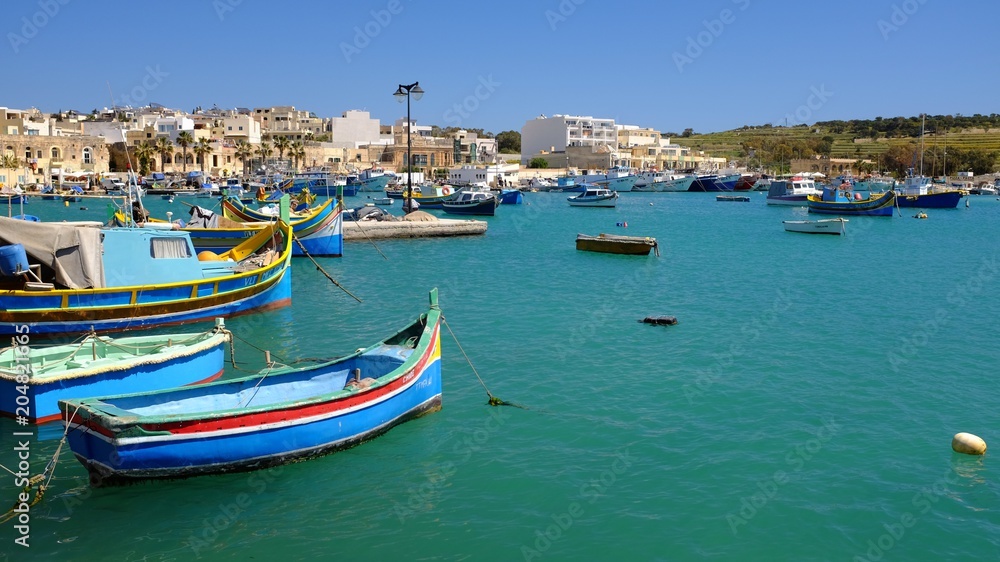 Petit port de Marsaxlokk à Malte