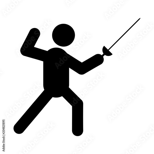 Fencing glyph icon