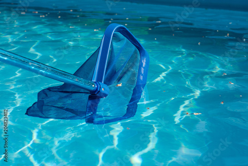 Pool net cleaner close up