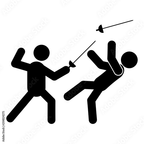 Fencing glyph icon