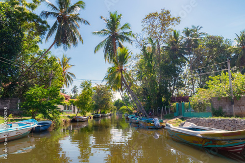 Fototapeta Naklejka Na Ścianę i Meble -  Dutch canal in Negombo.
