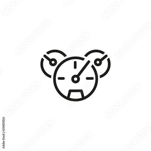 Car dashboard icon