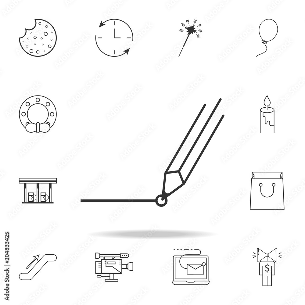Line and pencil icon. Detailed set of web icons and signs. Premium graphic design. One of the collection icons for websites, web design, mobile app Line and pencil icon. Detailed set of web icons and signs. Premium graphic design. One of the collection icons for websites, web design, mobile app