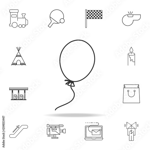 balloon line icon. Detailed set of web icons and signs. Premium graphic design. One of the collection icons for websites, web design, mobile app
