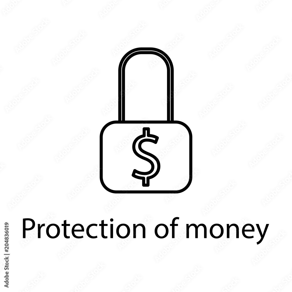 money lock icon. Element of web icon with name for mobile concept and web apps. Detailed money lock icon can be used for web and mobile. Premium icon money lock icon. Element of web icon with name for mobile concept and web apps. Detailed money lock icon can be used for web and mobile. Premium icon