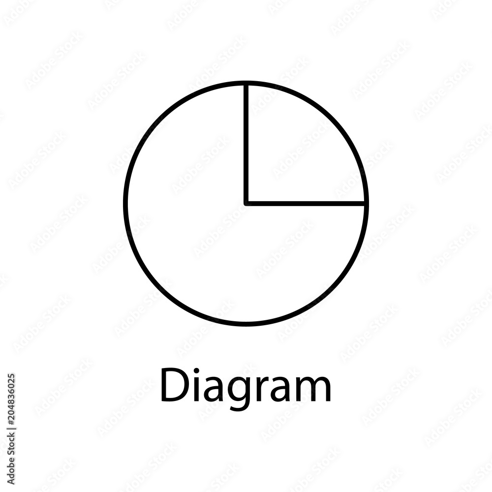 pie diagram icon. Element of web icon with name for mobile concept and web apps. Detailed pie diagram icon can be used for web and mobile. Premium icon