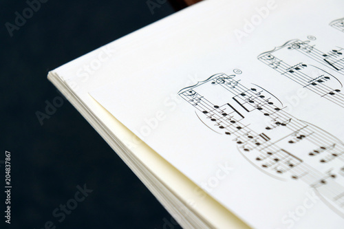Sheet Music - Musical Notes on paper