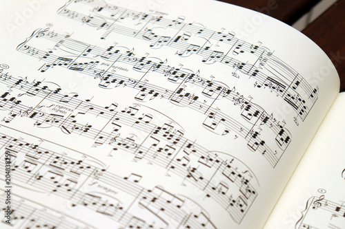 Sheet Music - Musical Notes on paper