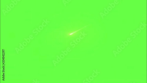 Meteor crashing! in green screen