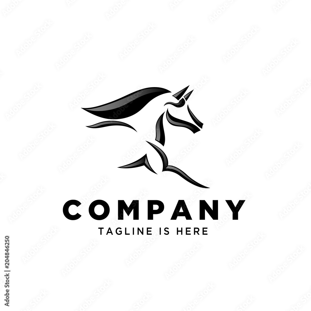 simple Fast speed horse logo simple Fast speed horse logo