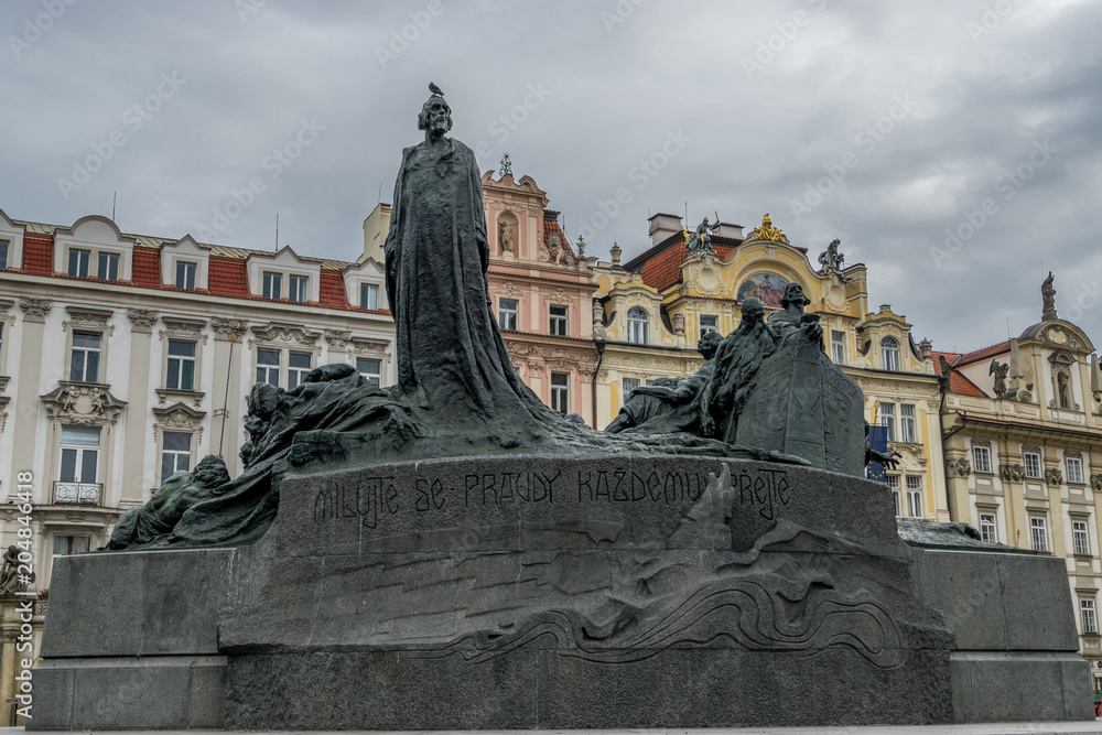 Obraz premium Jan Hus monument