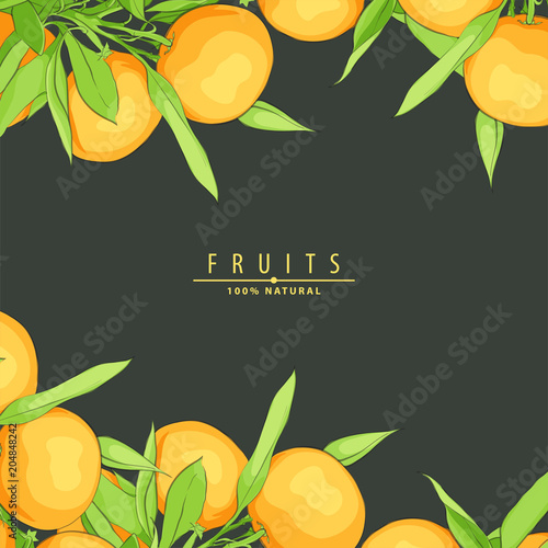 Ripe fresh oranges