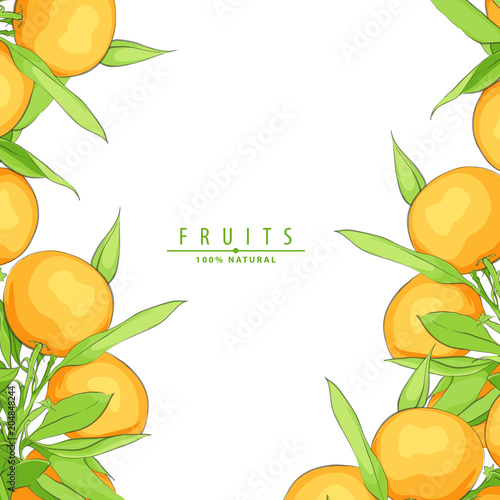 Ripe fresh oranges