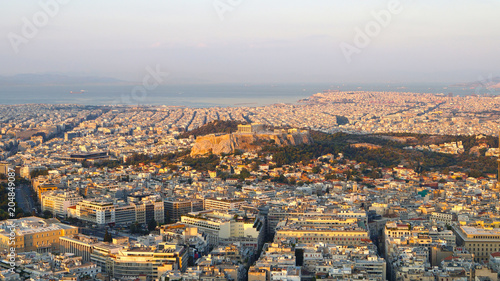 Sunrise on Lycabettus hill, Athens