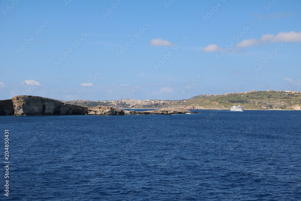 Holidays at Comino and Gozo island of Malta at Mediterranean Sea