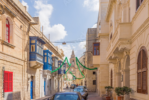 Naxxar, Malta. Street in the old town