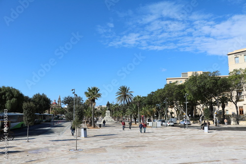 Triton Fountain Square in Valletta, Malta 