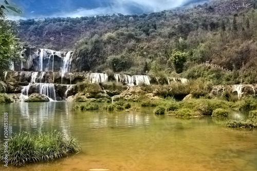 China Yunnan LuoPing JiuLong Waterfall