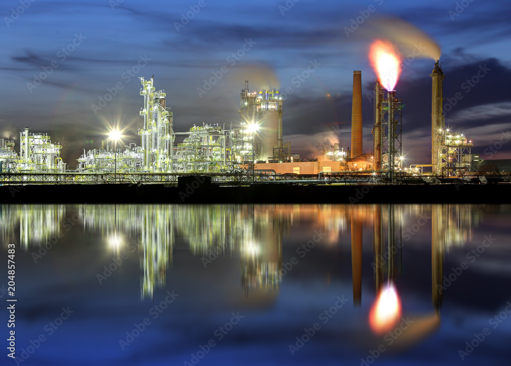 Oil refinery - Petrochemical industrial factory Oil refinery - Petrochemical industrial factory