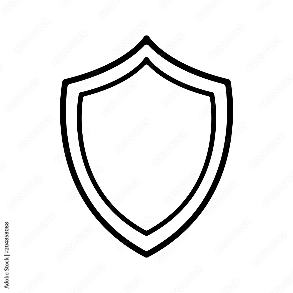 Shield Icon in trendy flat style isolated on grey background. Shield symbol for your web site design, logo, app, UI. Vector illustration Shield Icon in trendy flat style isolated on grey background. Shield symbol for your web site design, logo, app, UI. Vector illustration