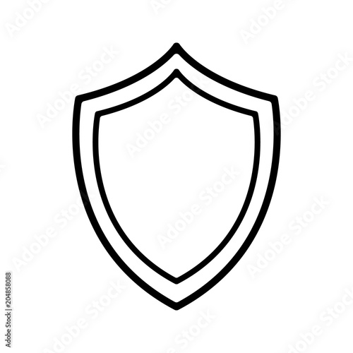 Shield Icon in trendy flat style isolated on grey background. Shield symbol for your web site design, logo, app, UI. Vector illustration