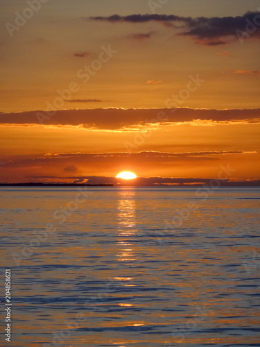 sunset near Caye Caulker