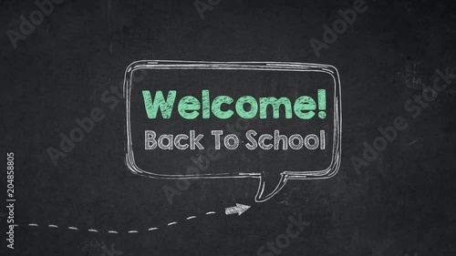 Welcome Back To school! Animation