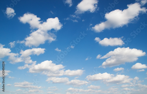 Blue sky background with cloud