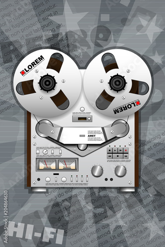 Vintage tape recorder 