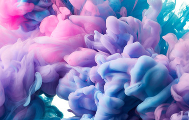 Color drop in water