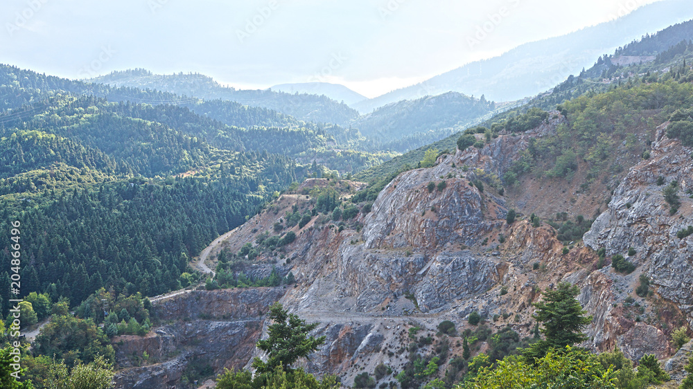 Greece mountain view
