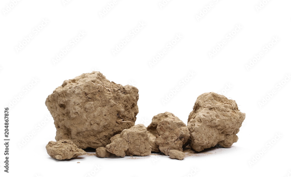 Pile of dirt, soil isolated on white background Pile of dirt, soil isolated on white background
