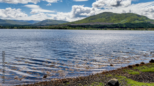 Loch Eil on a cold winters day in Lochaber in the Scottish Highlands photo