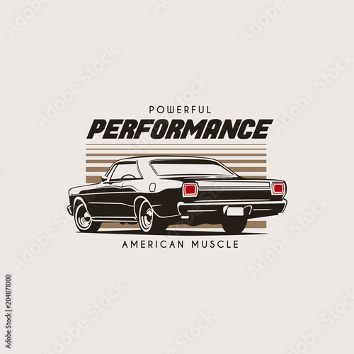 Muscle Car Illustration