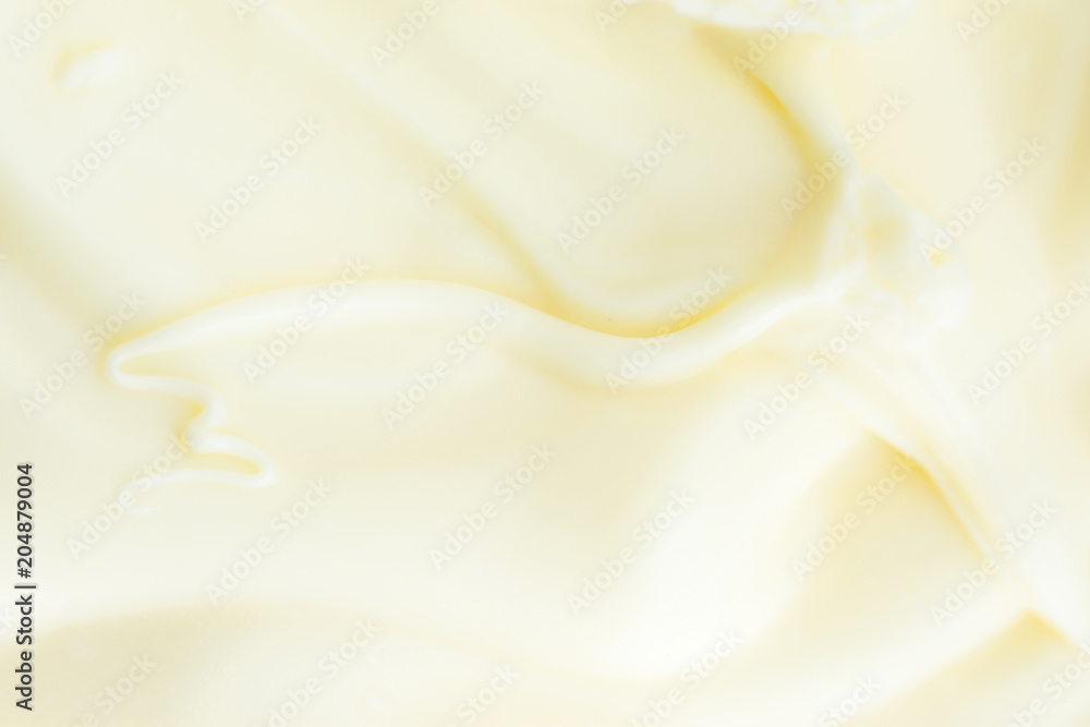 Soft Silky Creamy Butter Texture with Beautiful Swirls. Pastel Light