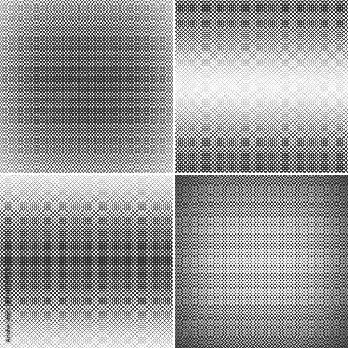  Halftone dots. Halftone effect. Vector Halftone Texture