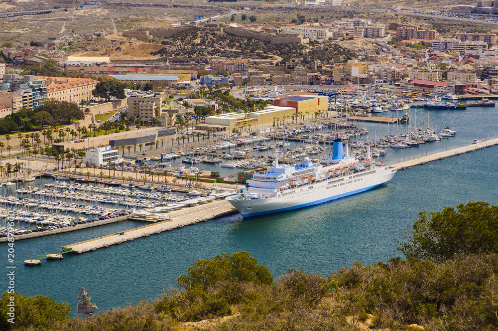 Transatlantic in Cartagena port in Spain