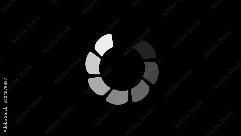 4k Loading Process to Complete. Pending loading screen on black background. Loop animation circle ring digital elements. 4k Loading Process to Complete. Pending loading screen on black background. Loop animation circle ring digital elements.