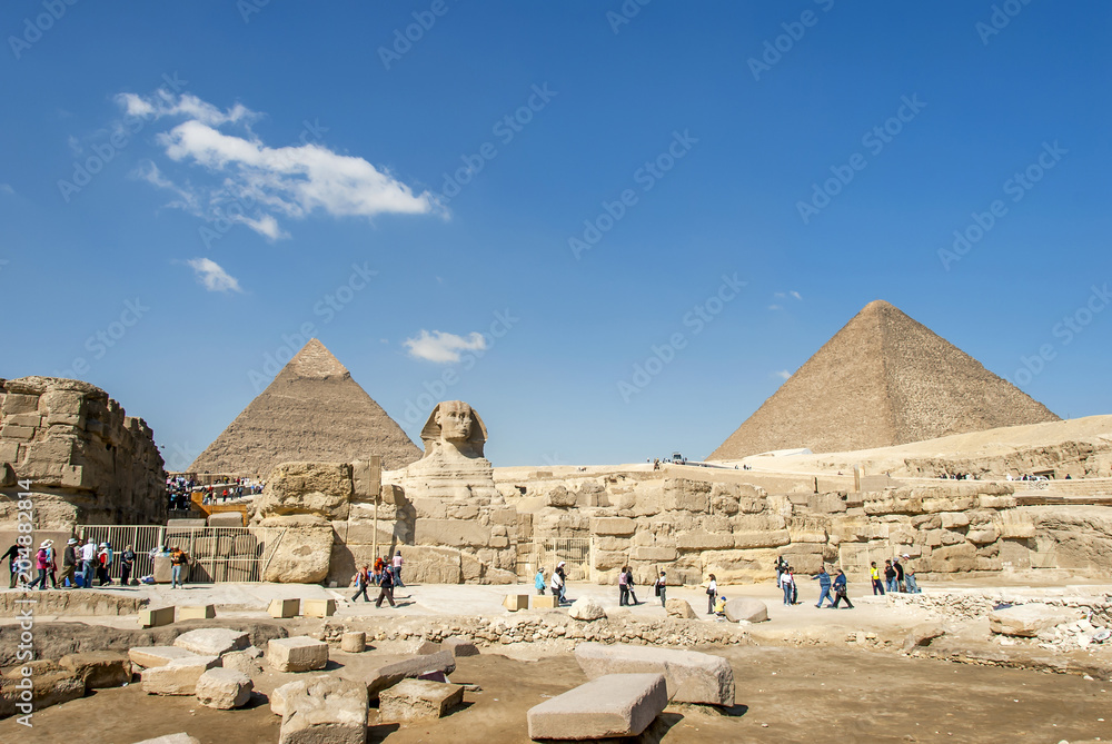 Cairo, Egypt, 20 February 2008: Al Haram, Giza Governorate, Pyramid